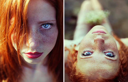 Portraits of Redhead Women