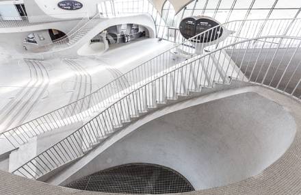 Empty Closed TWA Terminal of JFK Airport Built in 1962