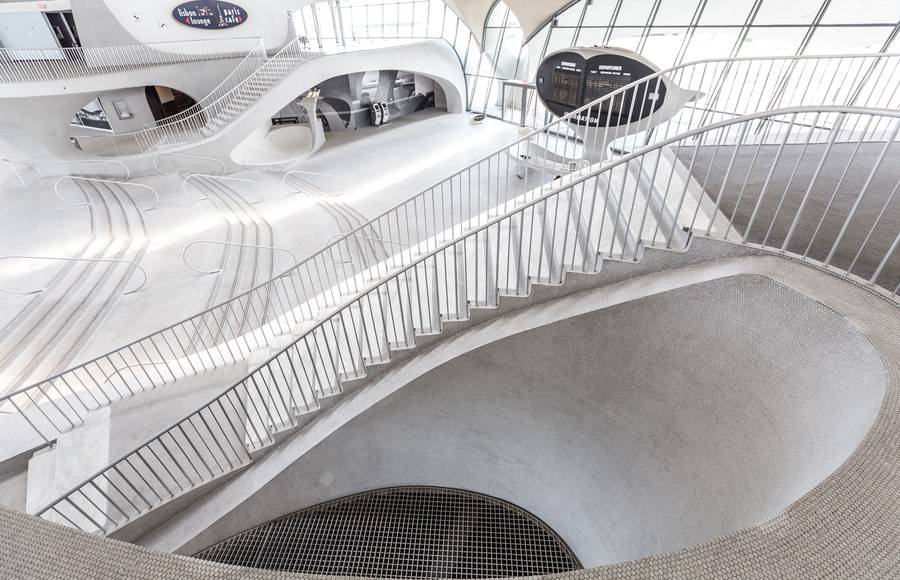 Empty Closed TWA Terminal of JFK Airport Built in 1962