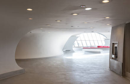 Empty Closed TWA Terminal of JFK Airport Built in 1962