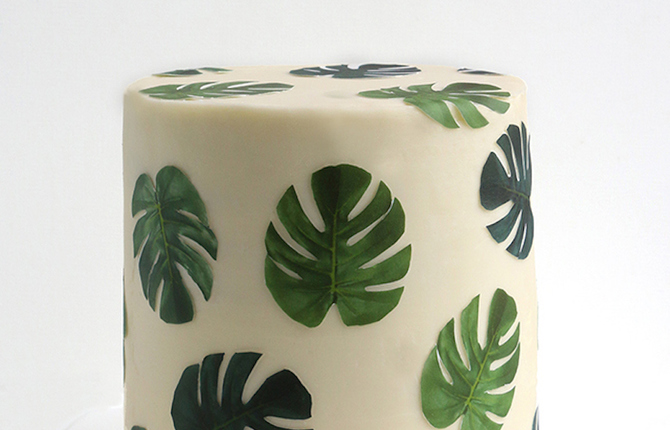 Tropical Wallpaper Cakes