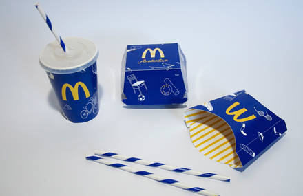 A Refreshing Blue and White McDonald’s Rebranding