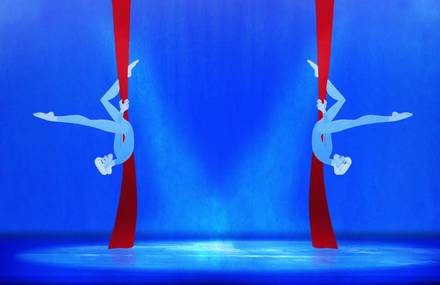 Animation About the End of an Aerialist Duo