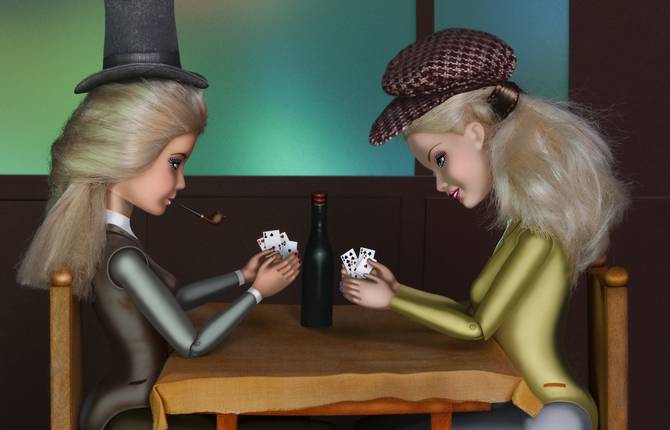 Famous Paintings Recreated with Barbie Dolls