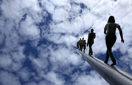 Walking to the Sky Sculpture