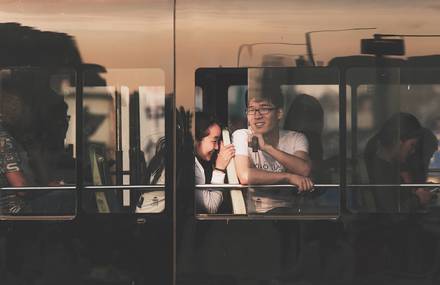 Candid Photography During a Bus Ride