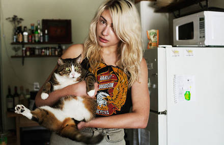 Girls and Their Cats Photography