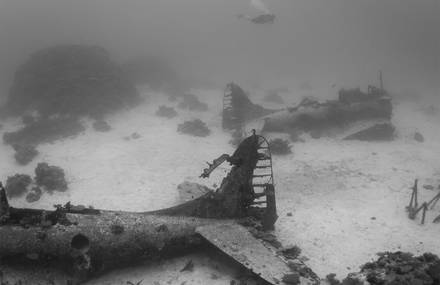 WWII Planes Underwater Graveyard