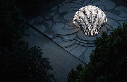 Subaquatic Water Spider Nests Pavilion