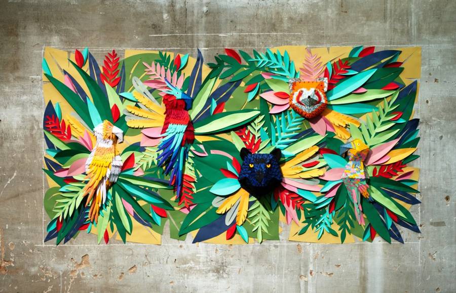 Tropical Jungle Wall Paper Art