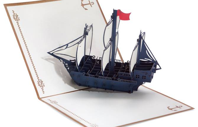 Laser Paper Cut Pop Up Cards