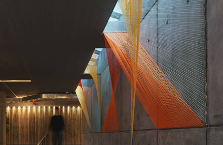 Playful Vibrant Rope Installation