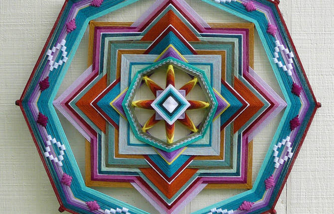 Spiritual Mandalas Made with Wool