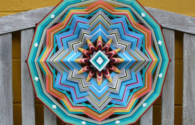 Spiritual Mandalas Made with Wool