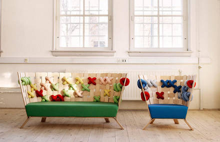 Giant Cross-Stitch Furniture Collection