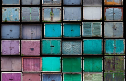 Colorful Garage Doors Photography