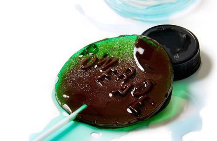 Dehydrated Sodas Turned into Lollipops