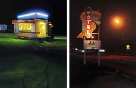 Detailed Nightscape Paintings