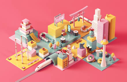 Pastel-Colored Digital Artworks