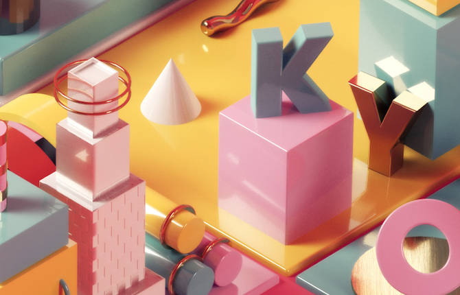 Pastel-Colored Digital Artworks