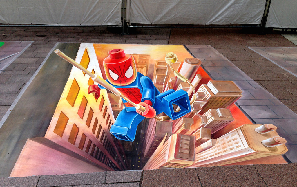 Playful3DChalkStreetArt4