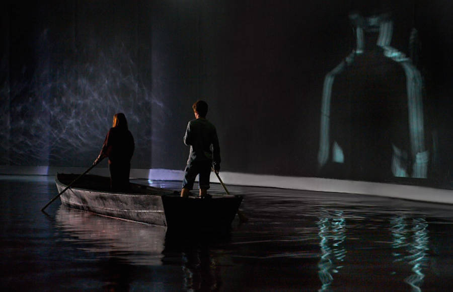 Acquaalta Installation by Celeste Boursier-Mougenot