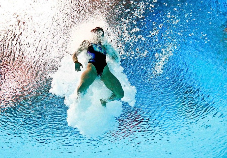Underwater Pictures of the Aquatics World Championships.