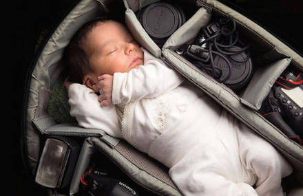 Photographer’s Babies in Camera Bags