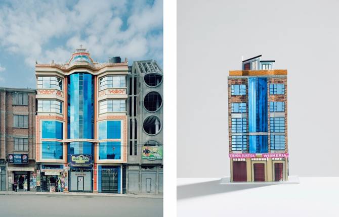 Bolivian Buildings Recreated into Miniatures