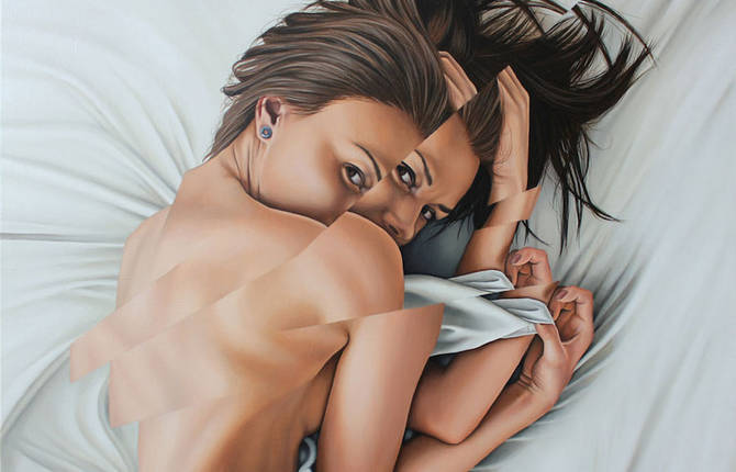 Sensual Deconstructed Women Paintings