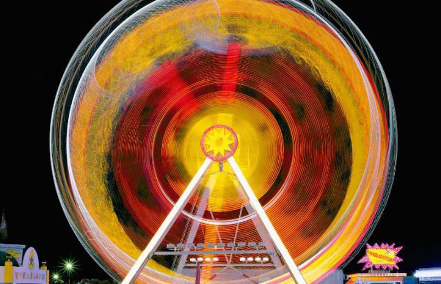 Long Exposure Photographs of Carnival Rides