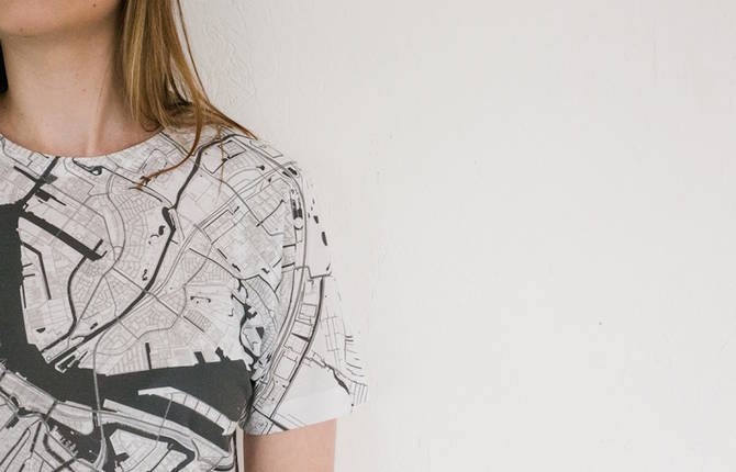 City Maps Printed on T-Shirts