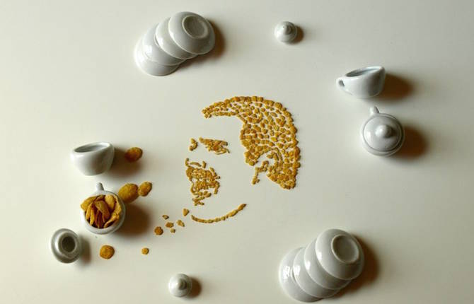 Cornflakes Famous Musicians Portraits