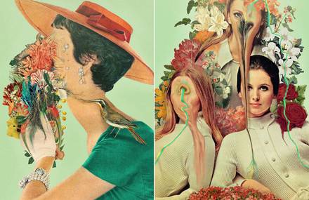 Psychedelic Collages and Illustrations by Dromsjel