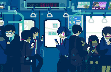 Everyday Life in Japan 8-Bit Gifs