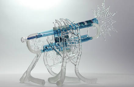 Glass Trumpets Sculptures