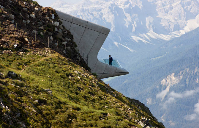 A Building Stuffed Inside a Mountain by Zaha Hadid