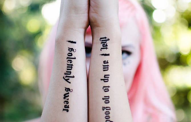 Temporary Tattoos for Harry Potter Fans