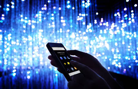 3D LED Installation Powered by Smartphone