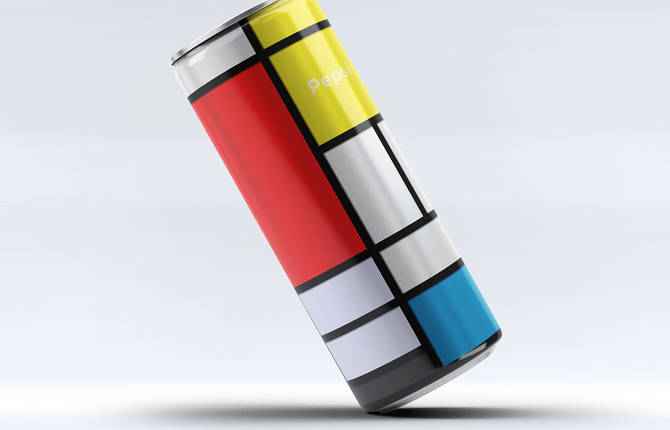 The Mondrian Pepsi Can