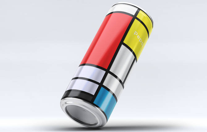 The Mondrian Pepsi Can