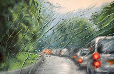 Rainscapes Paintings on Canvas