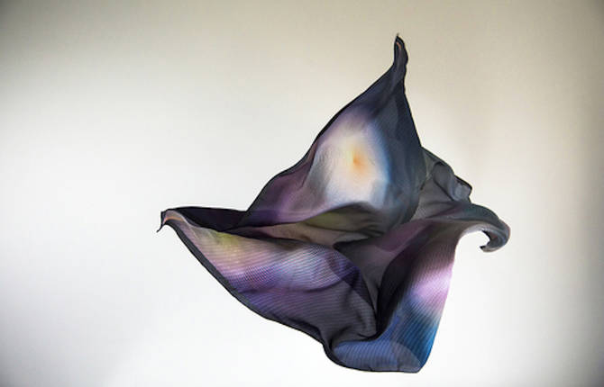 Silk Scarves inspired by Refraction Of Shape And Colours