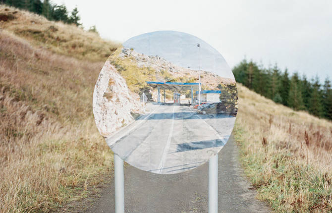 Road Signs Filled by Google Street View Images