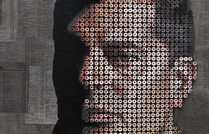 Amazing Portraits Built From Screws