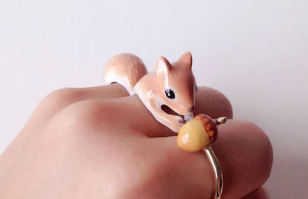 Three Pieces Animal Rings