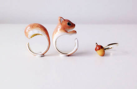 Three Pieces Animal Rings
