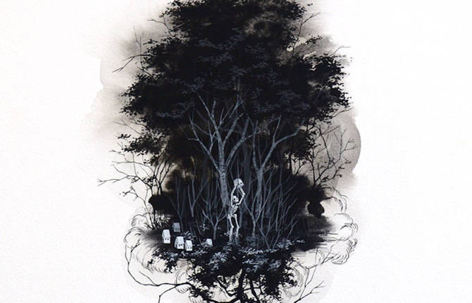 The Forest of Darkness Illustrations