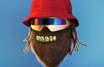 3D Funny Hip-Hop Characters