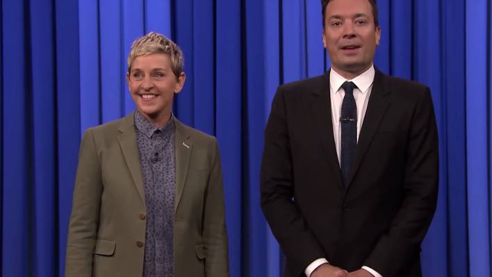 Jimmy Fallon and Ellen Degeneres Lip Sync Battle